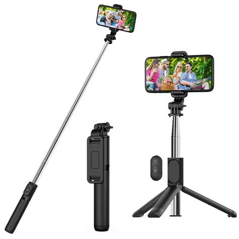 selfie stick remote tripod|More.